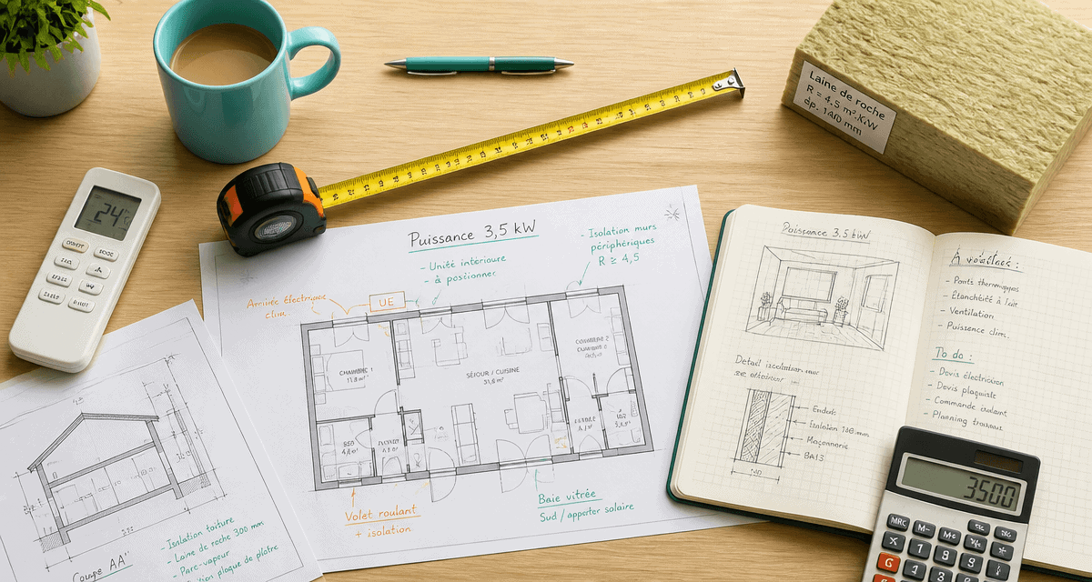 clim 3 5 kw combien de m2 bureau plans calcul