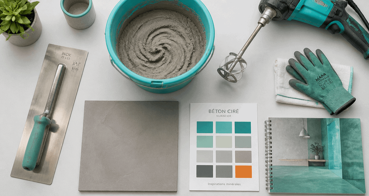 comment faire un beton cire outils et nuancier