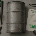 fût métallique gratuit avec outils de récupération