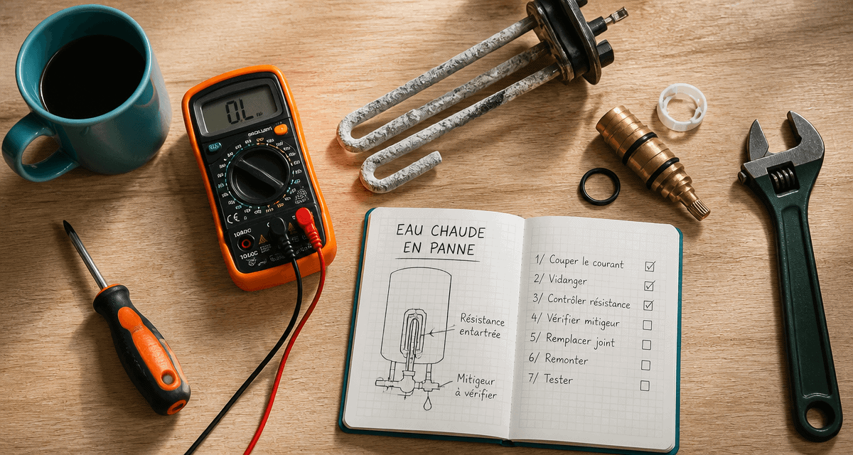 plus d eau chaude outils diagnostic panne