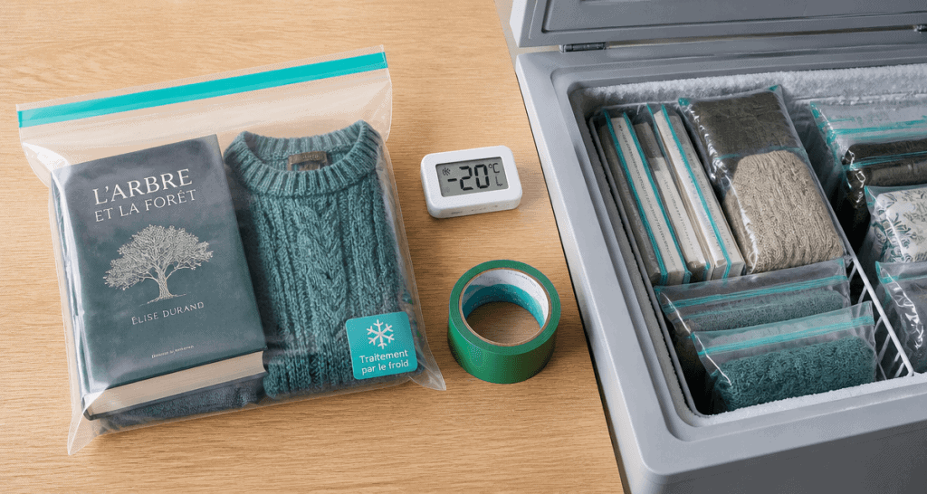 punaise de lit congélateur combien de temps sac hermétique thermomètre