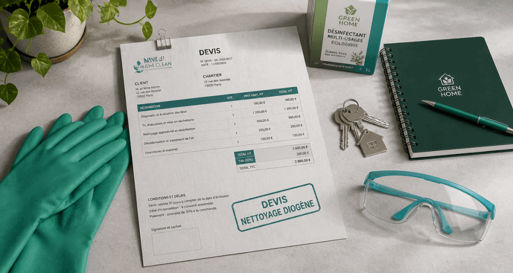 tarif nettoyage diogene devis et gants