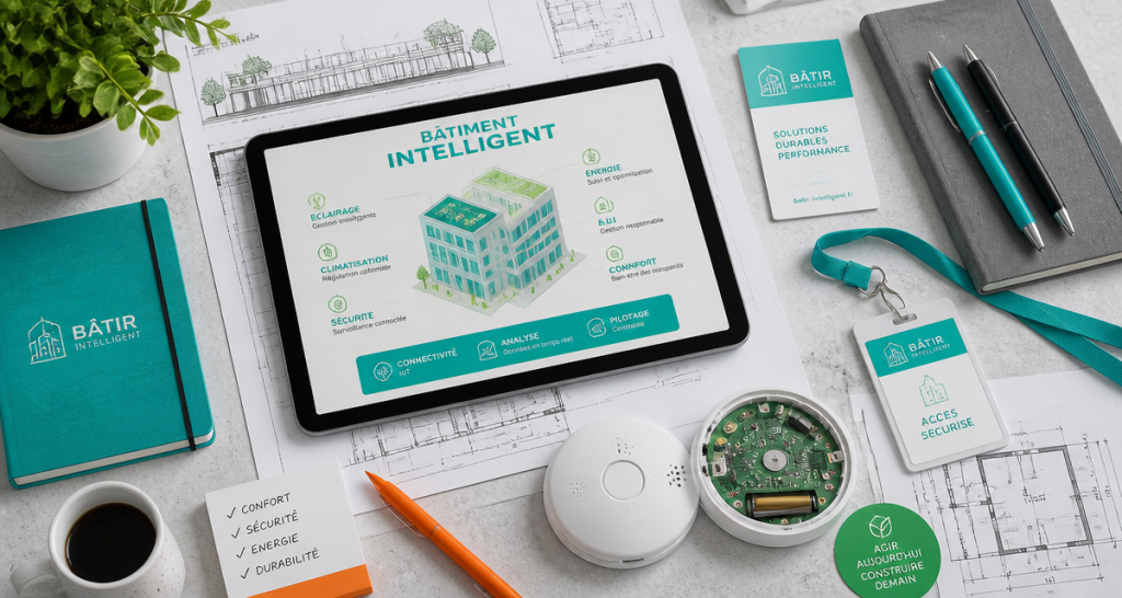 Bâtiment intelligent bureau moderne