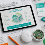 Bâtiment intelligent bureau moderne