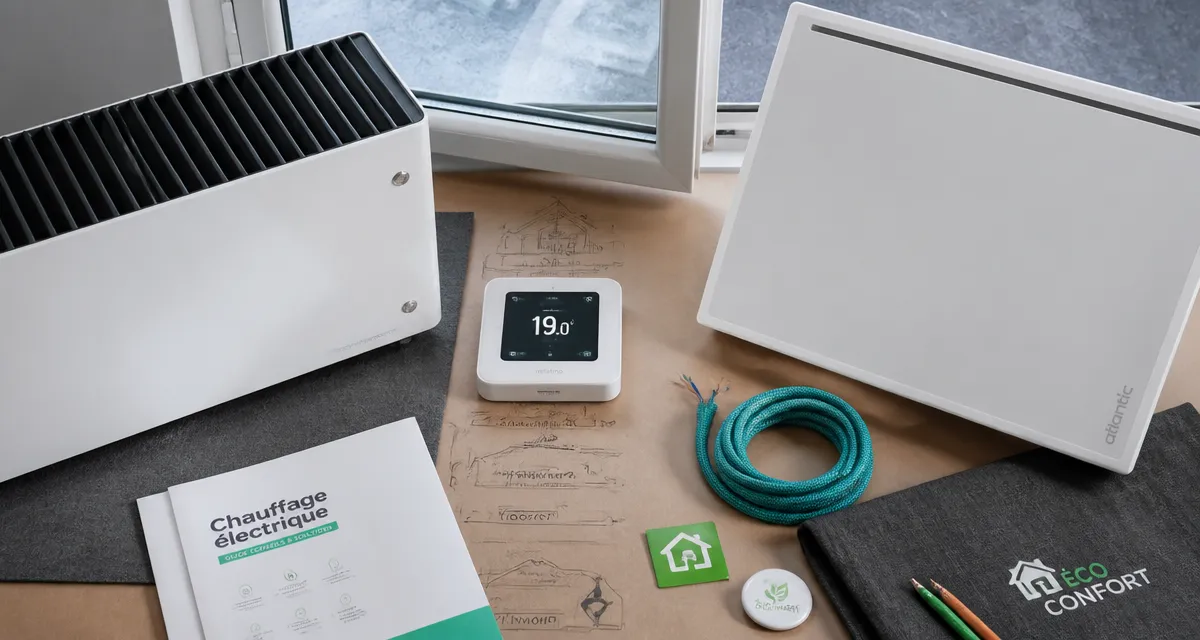 Chauffage individuel electrique : radiateur et panneau rayonnant avec thermostat connecté