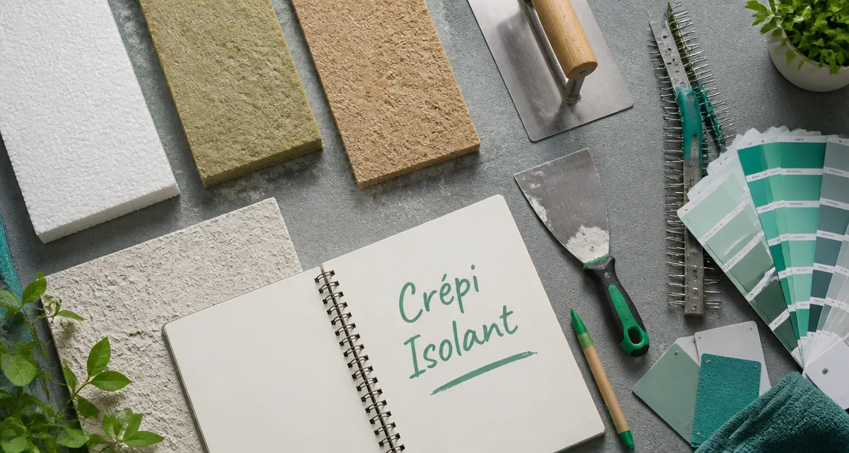 crepi isolant échantillons et outils