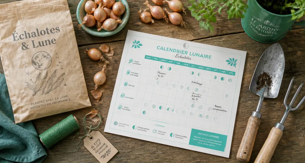quand planter les échalotes avec la lune outils calendrier
