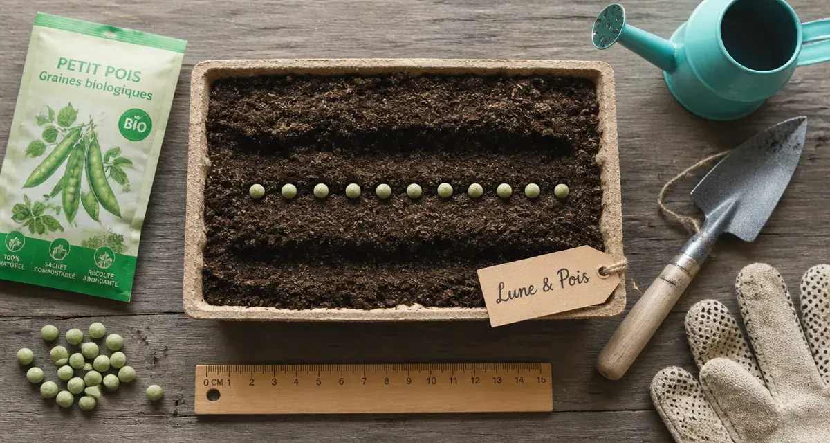 Quand semer les petit pois avec la lune : semis en terre, graines et calendrier