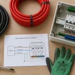 schéma branchement avant compteur edf avec câble et gaine