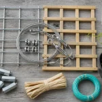Support plante grimpante : treillis et câbles inox pour plantes grimpantes