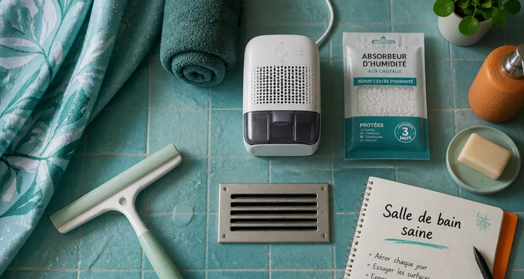 Ventiler une salle de bain sans VMC, objets et astuces efficaces
