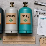 Bouteille de gaz dimension : diamètre hauteur poids butane ou propane