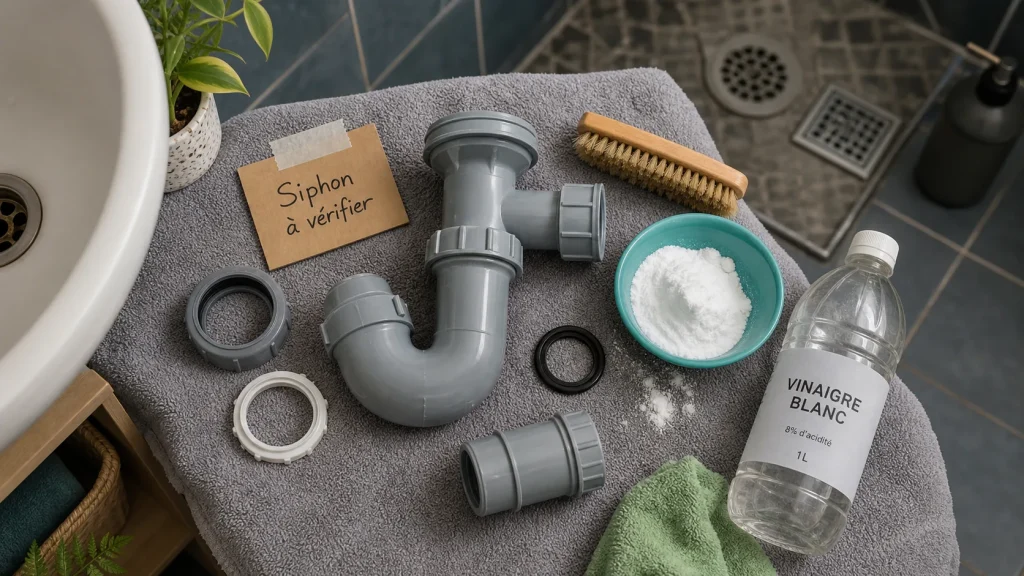 Canalisation qui pue : siphon sec à vérifier, résidus et ventilation