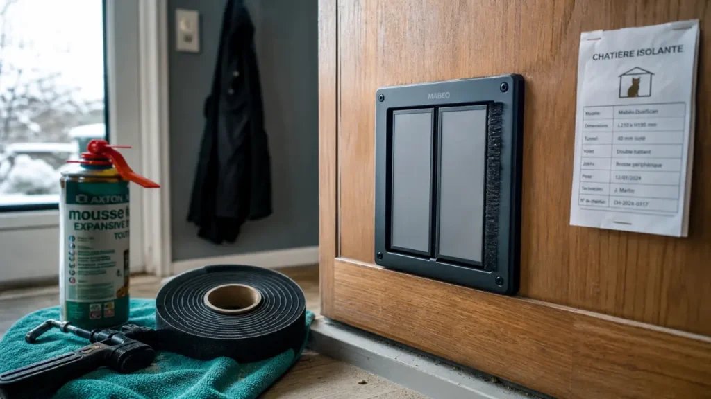 Chatière et isolation thermique : chatière isolante fermée avec joints et tunnel brosse
