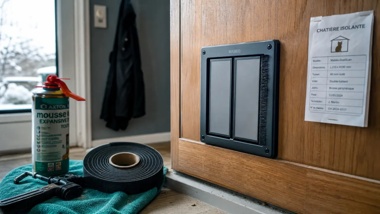 Chatière et isolation thermique : chatière isolante fermée avec joints et tunnel brosse