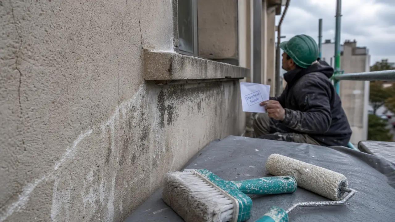 Étanchéité façade : microfissures, humidité, application hydrofuge ou enduit