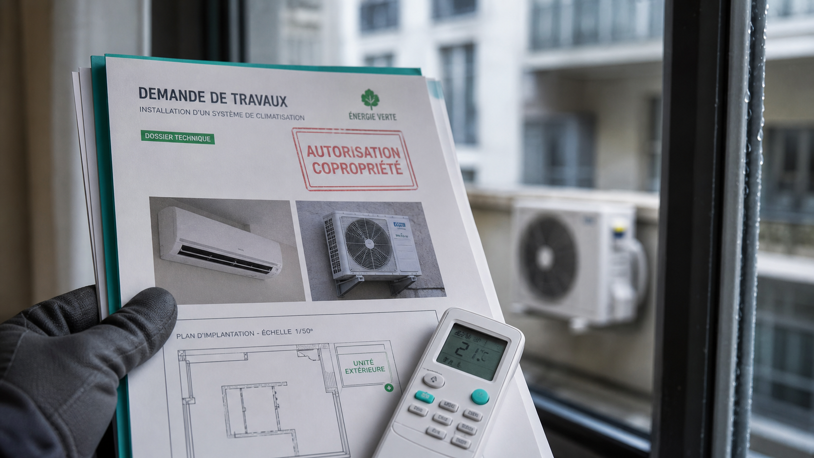 Installation climatisation appartement : dossier d’autorisation de copropriété