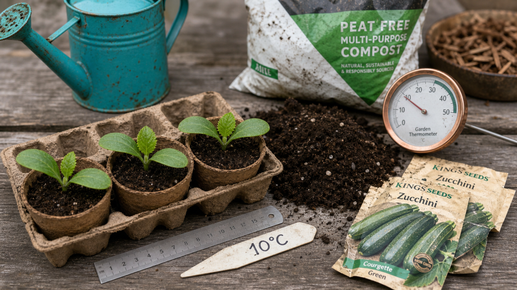 Quand planter les courgettes : repère 10°C et Saints de glace