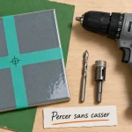 Comment percer un carrelage sans le fissurer, foret adapté et vitesse lente