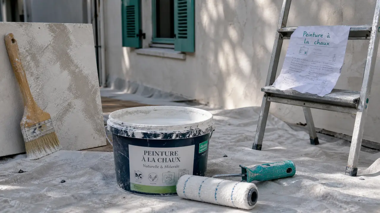 Peinture extérieur à la chaux sur façade respirante, sans piéger l’humidité