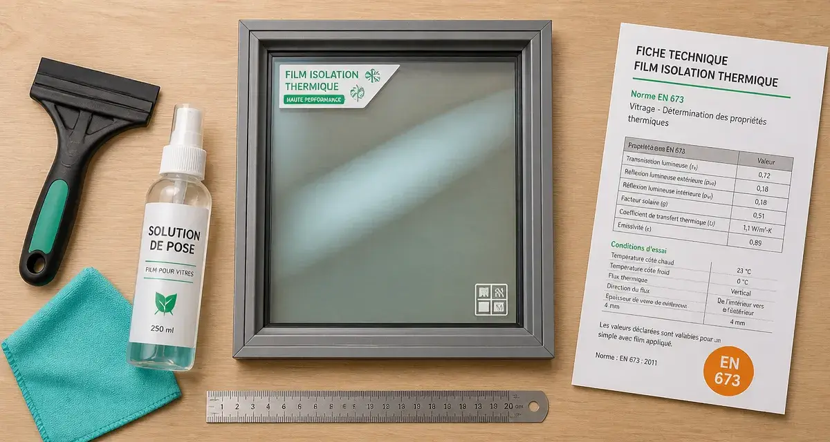 Film isolation thermique sur fenêtre : réduit les déperditions