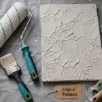 Peinture pour crepis interieur : rouleau, sous-couche et relief du crépi