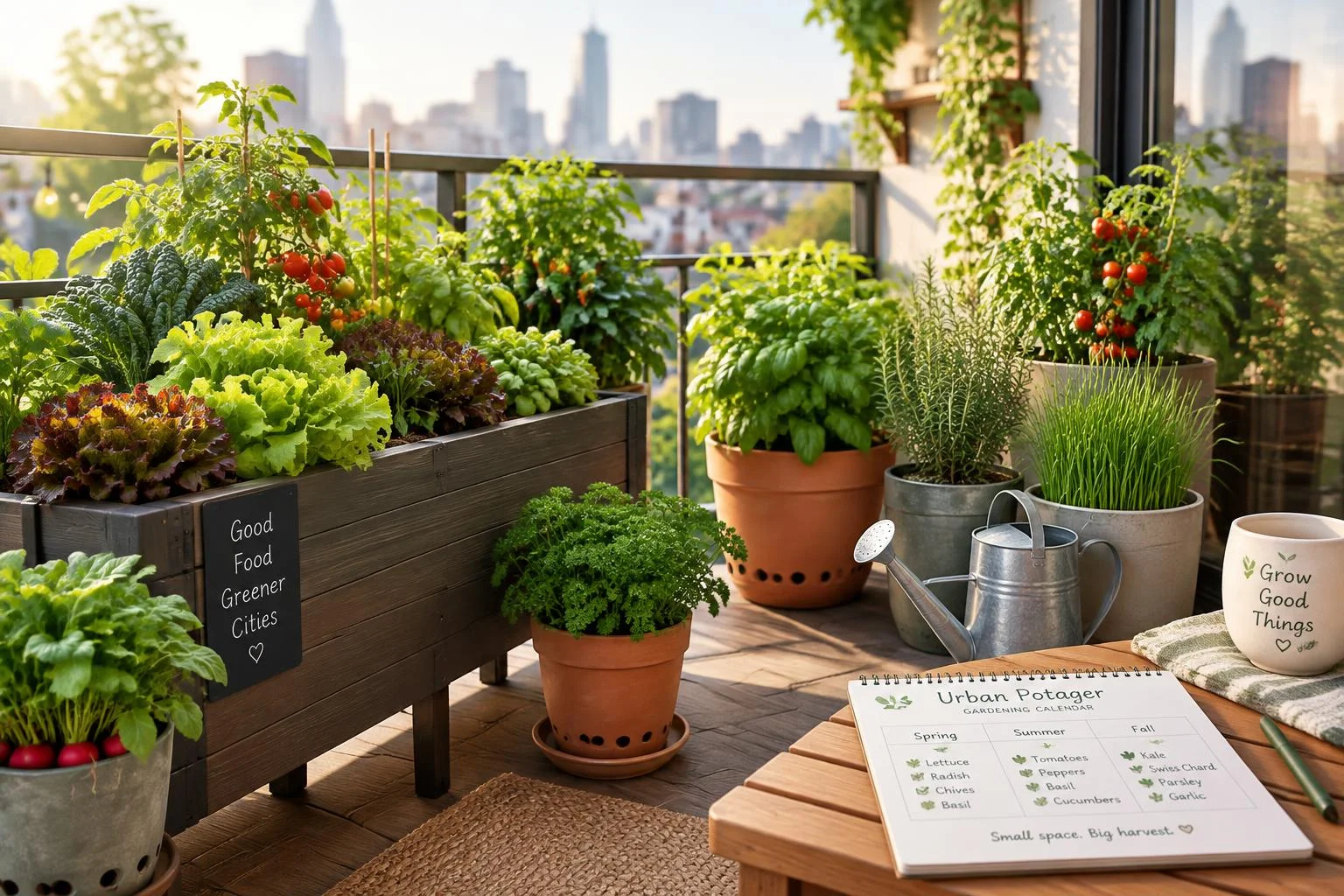 Potager urbain : balcon plein sud, pas obligatoire