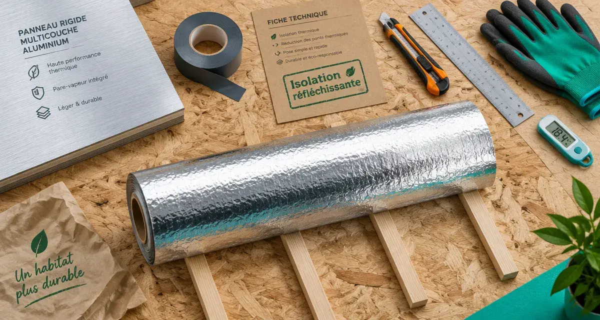 Isolation thermique aluminium : film réfléchissant contre le rayonnement
