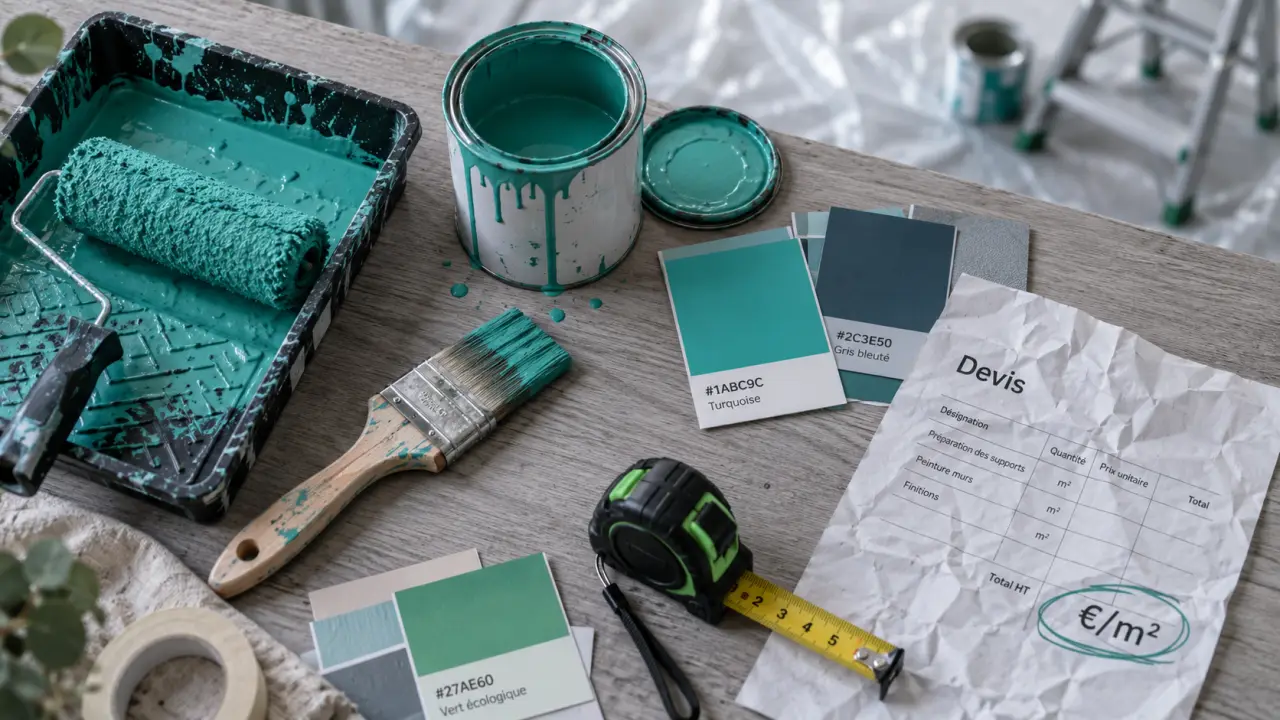 Prix de la peinture au m2 : devis selon préparation du mur