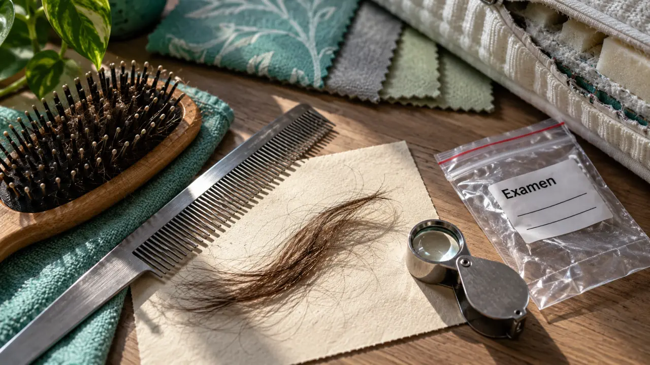 Punaise de lit cheveux : examen au peigne et à la loupe